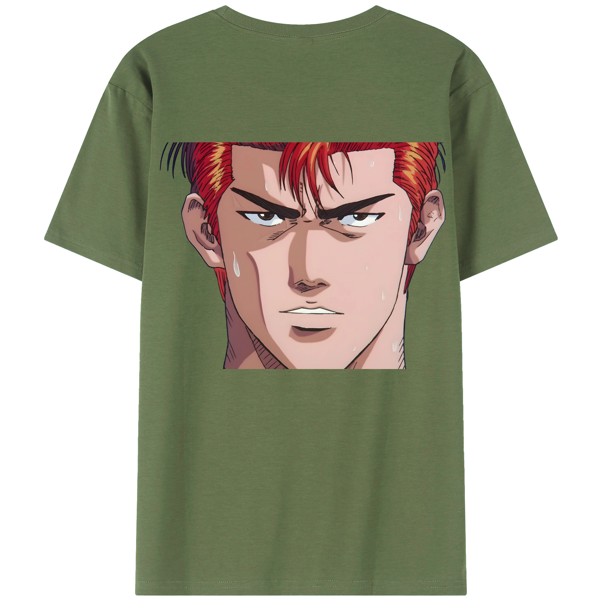 （画像用） SLAM DUNK／スラムダンク 綿100％ メンズ半袖Tシャツ（バックプリント） 通気性